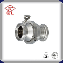 DIN Stainless Steel Sanitary Natural Gas and Medical Non Return Quick Connect Check Valve 6 Inch